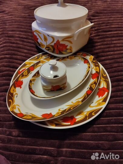 Набор столовой посуды Thun Чехословакия 4 предмета