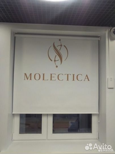 Рулонные жалюзи в офис с печатью