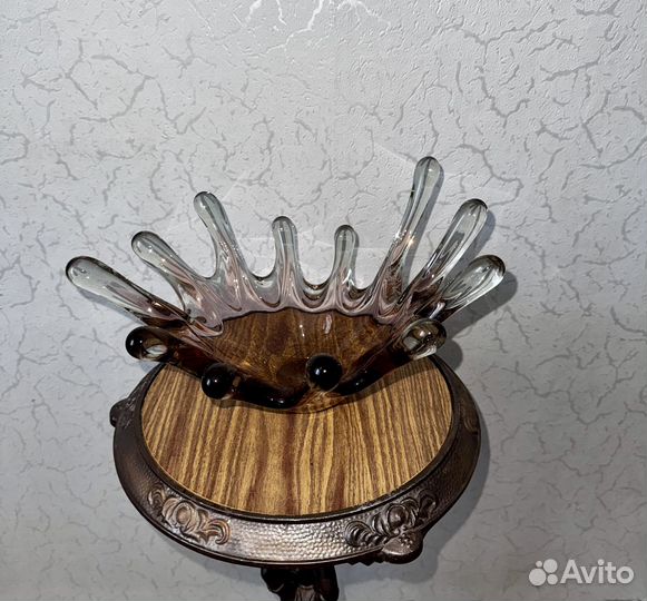 Ваза цветное стекло СССР