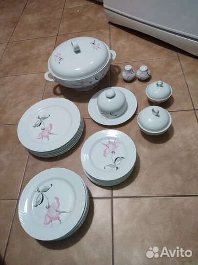 Столовый сервиз гдр Jlmenau Ильменау