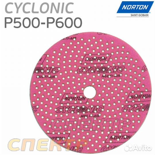 Абразив на поролоне Norton cyclonic Р500-Р600