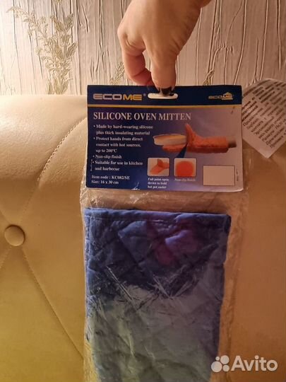 Новая Прихватка/Варежка с Силиконом Длинная