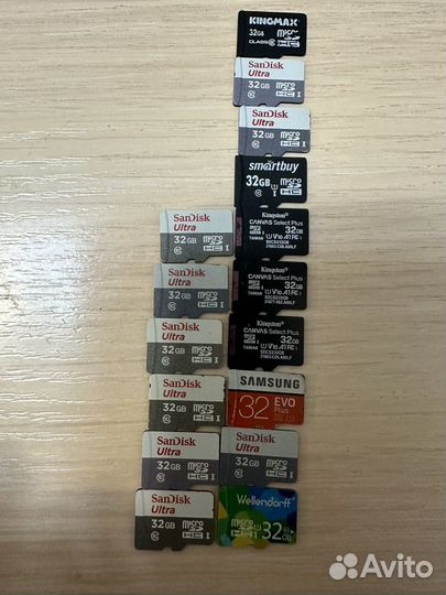Карта памяти MicroSD 32, 64, 128 gb