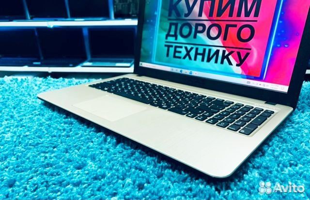 Золотой/Стильный Asus/4ядра/4Gb/SSD-240Gb/Рассро