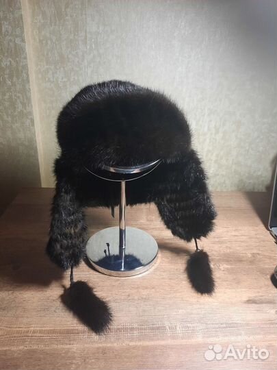 Женская шапка из натурального меха