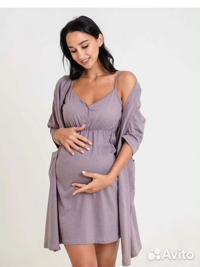 Халат и две сорочки для беременных