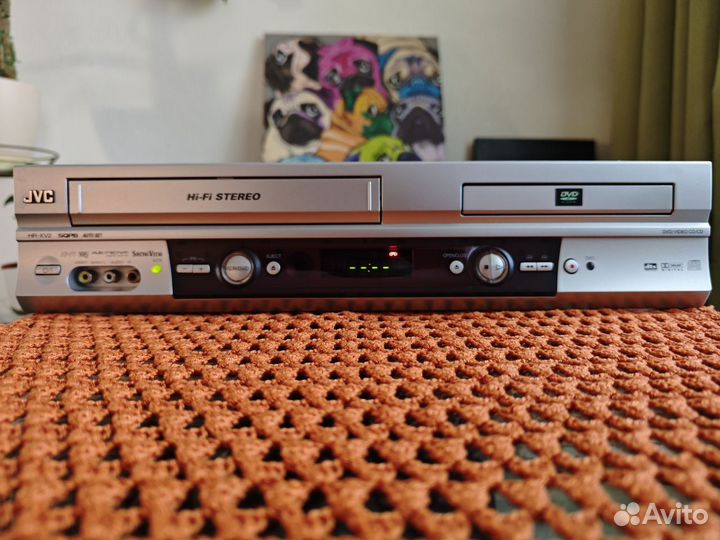 HiFi видеомагнитофон+CD/DVD плеер JVC HR XV 2
