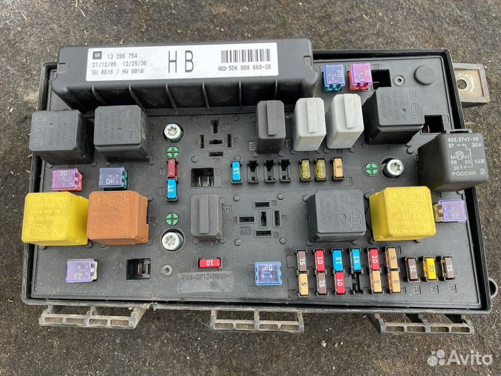 Опель астра h блок предохранителей