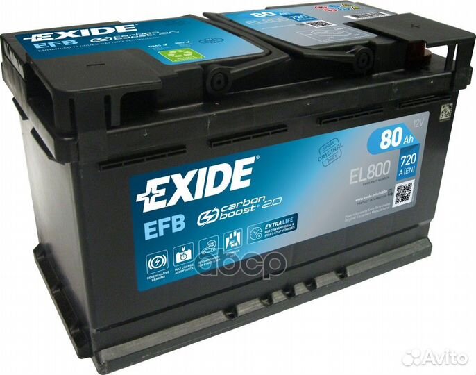 Аккумуляторная батарея EL800 exide