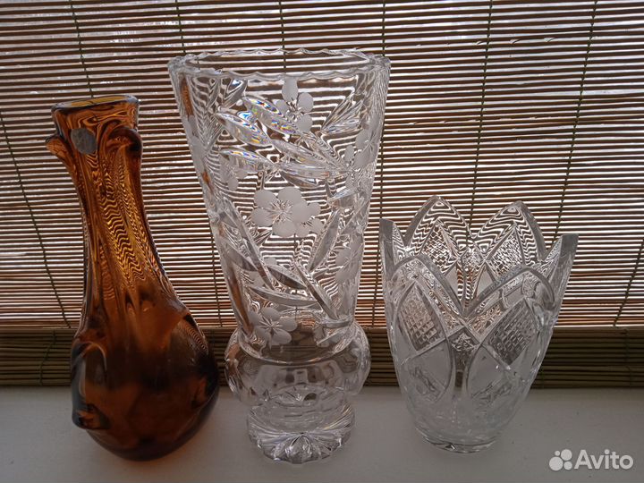 Вазы хрустальные СССР, Богемия Чехия