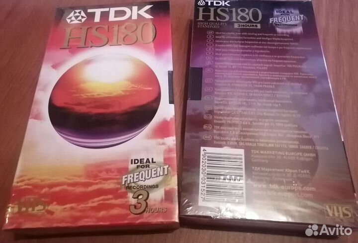 Видеокассета VHS TDK HS180