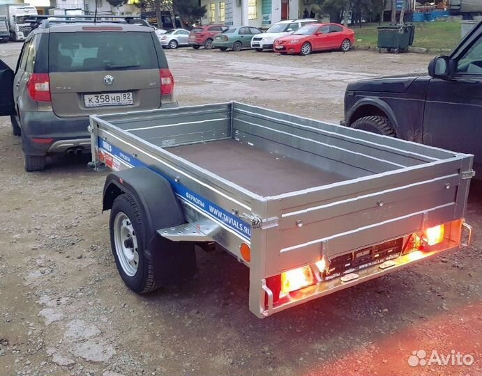 Прицеп 2 х 1,3 м оцинкованный заводской самосвал