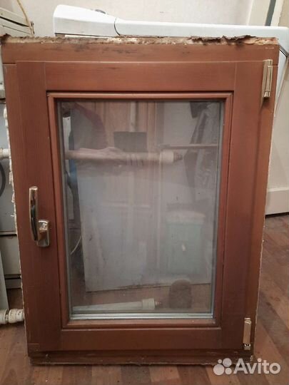 Окно деревянное стеклопакет 2х камерный