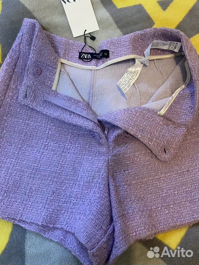 Твидовые шорты zara в наличии