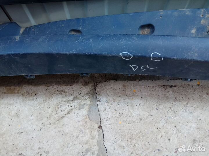 Накладка заднего бампера Renault megane 2 Зад