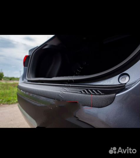 Накладки багажника и дверей kiа Rio x line 2019