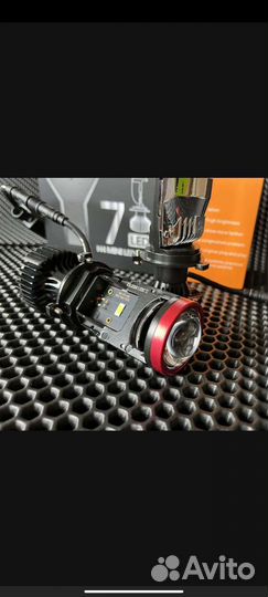 H4 Y7D led mini линзы автолампы светодиодные