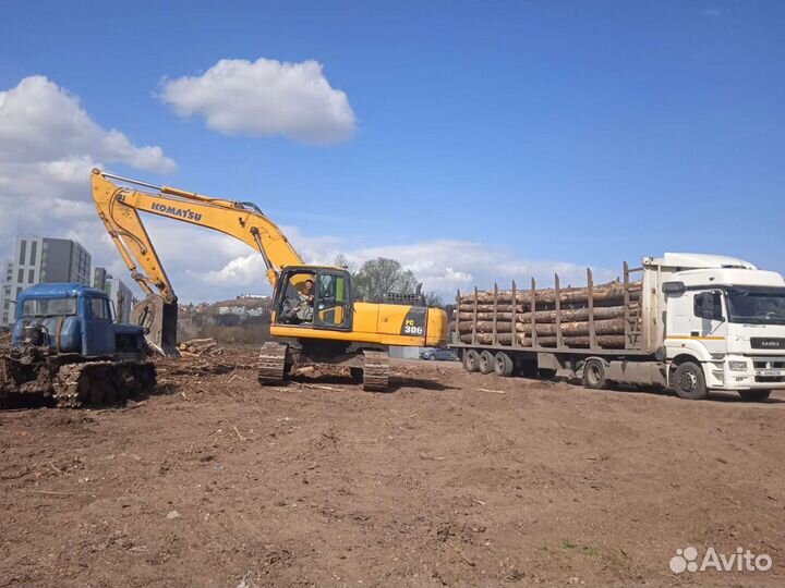 Перевозка кругляка, срубов, пиломатериалов