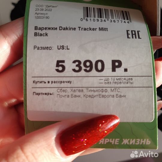 Варежки детские горнолыжные DakineTracker Mitt