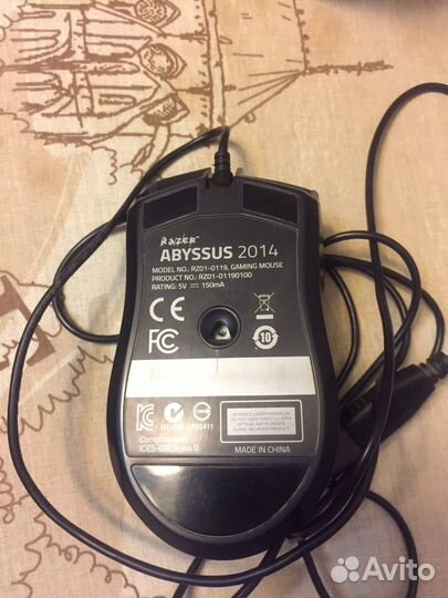 Игровая мышь razer abyssus 2014 rz01-01190100-r3g1