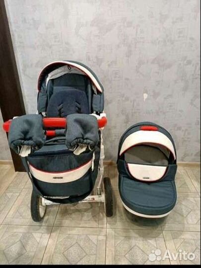 Детская коляска 3в1 Адамекс Монте Карбон