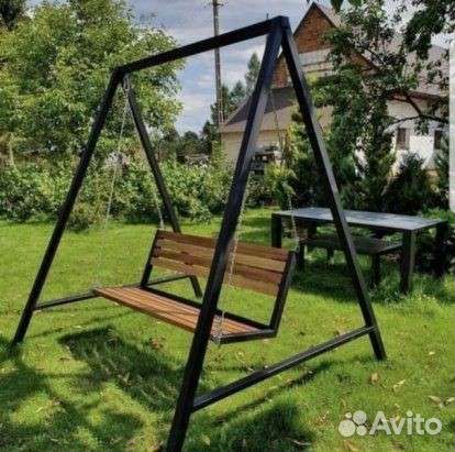 Качели, скамейки из металла