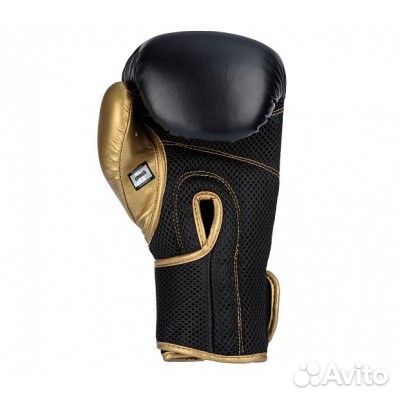 Перчатки боксерские clinch aero черно-золотые C135