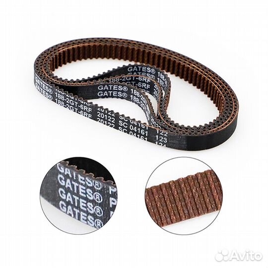 Замкнутый зубчатый ремень gates 188 GT2-6 RF