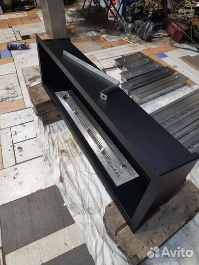 Биокамин встраиваемый с узкими рамками