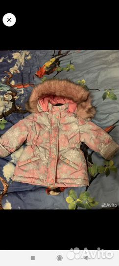 Зимний костюм для девочки 86