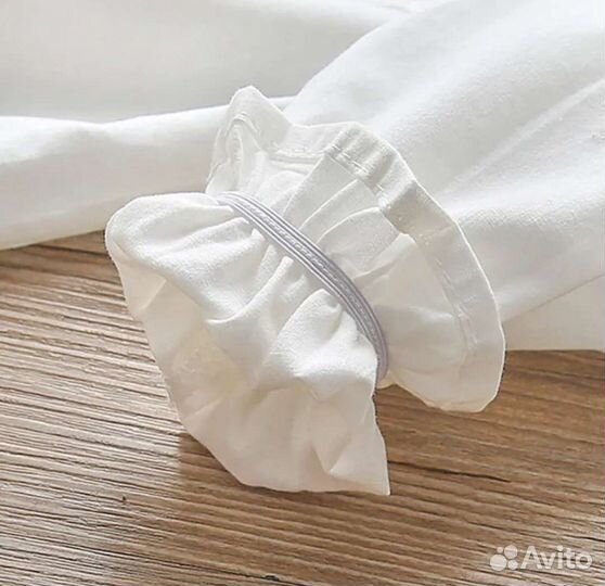 Блузка белая для девочек 140