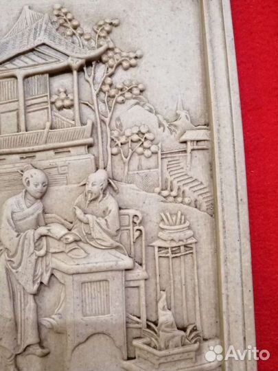 Панно, барельеф японский. Лот 1