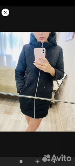 Пуховик женский длинный 44