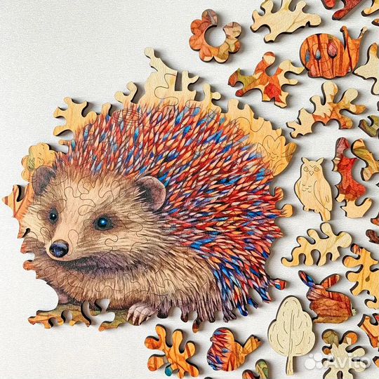 Деревянный пазл Гербера Ёжик