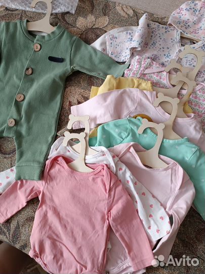 Вещи пакетом для новорождённого 50 56