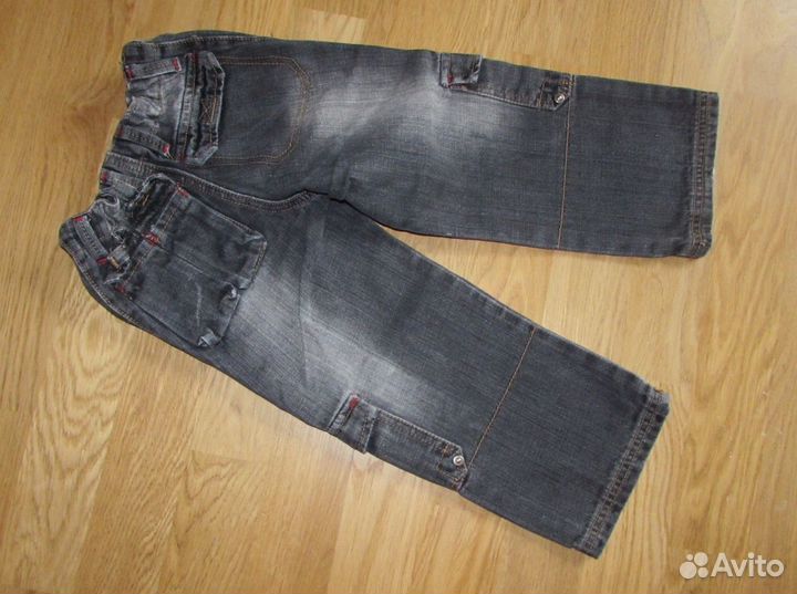 Джинсы плотные черные