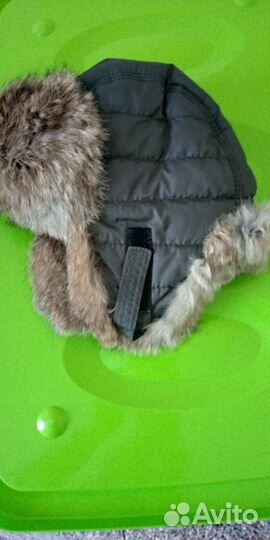 Шапка на кролике для мальчика 50