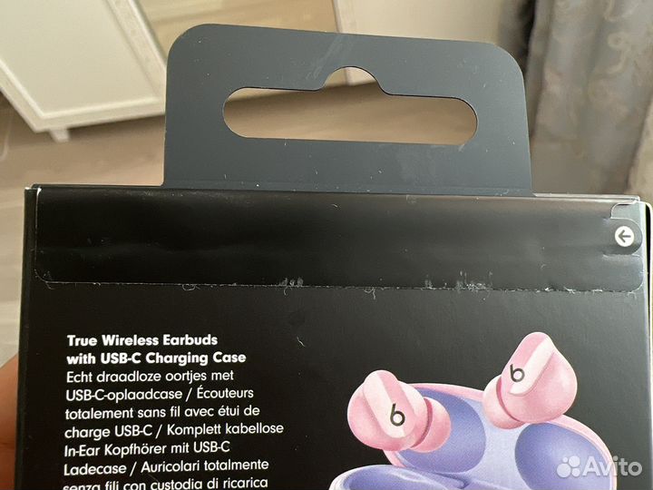 Beats studio buds наушники розовые оригинал