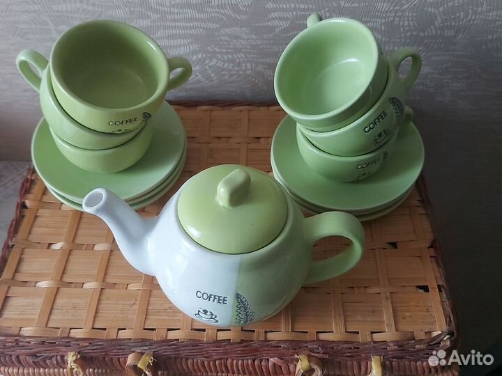Новый Сервиз кофейный Набор посуды Набор кофейный