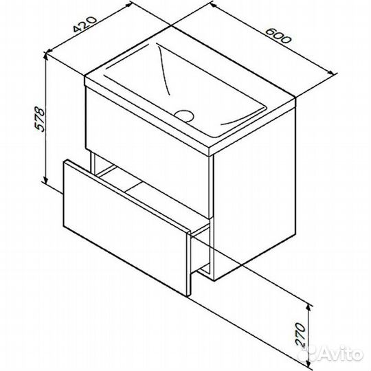 Тумба с раковиной