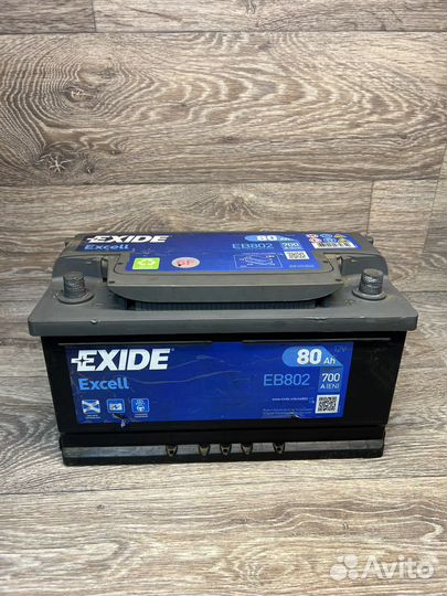 Аккумулятор Exide Excell 12B, 80Ah, EB802