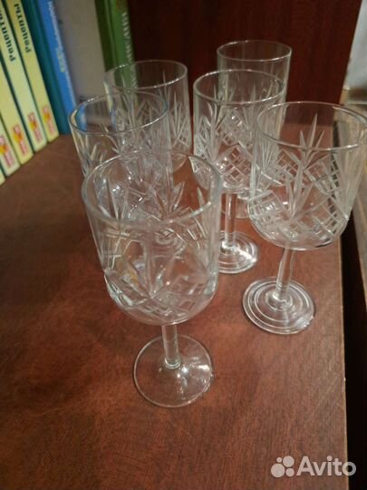Хрустальные рюмки СССР на ножке