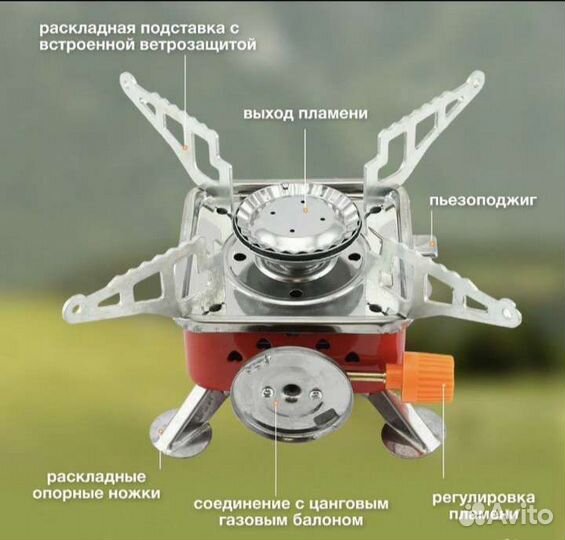 Плитка газовая портативная новая