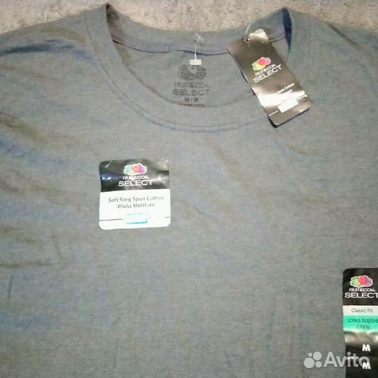 Футболки лонгслив Livergy и Fruit & Loom. M. Новые