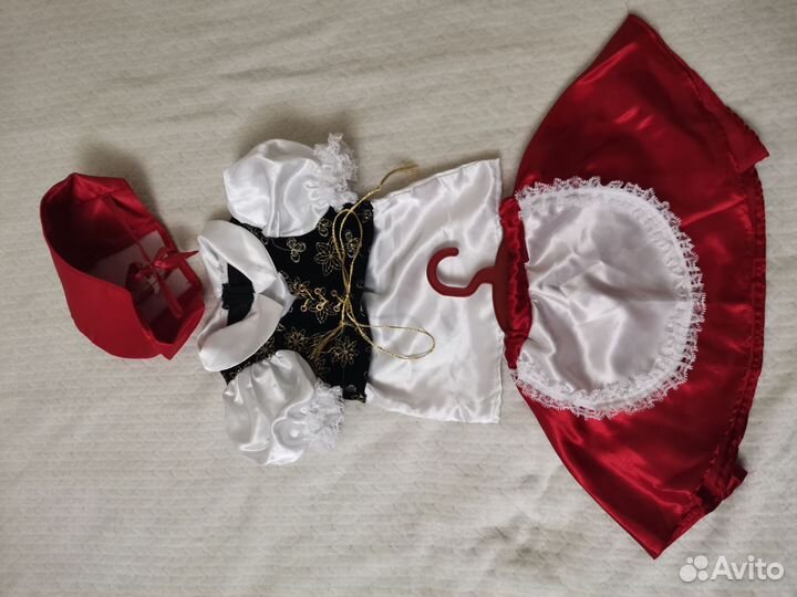 Костюм красной шапочки. (12-18 месяцев)