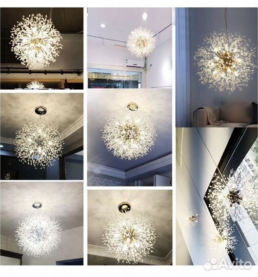 Люстра новая шар