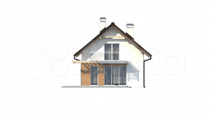 Дом 92 м² на участке 7,5 сот.