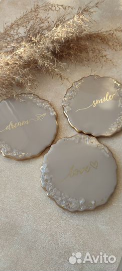 Постаканники (подставки) из эпоксидной смолы