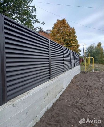 Забор жалюзи под заказ