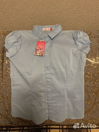 Блузка рубашка для девочки 140-146-152